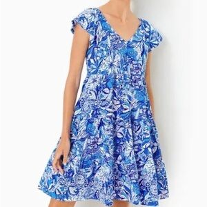 Lilly Pulitzer Kawai Flutter Sleeve Swing Dress